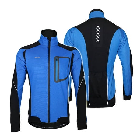 ARSUXEO Winter Warm Thermal Cycling Long Sleeve Jacket Bicycle Clothing Windproof Jersey MTB Mountain Bike (Best Winter Bike Jacket)