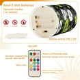 thumbnail image 5 of Yayeee Flameless Candles with Remote Flickering Battery Operated Multi Color Changing, White Flower Pattern, 5 of 7