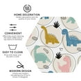 thumbnail image 4 of Kll Hexagon Drink Coasters Set Of 4,Pu Leather Absorbent Coasters Set Decorative Coffee Cup Coasters Housewarming Gift For Home Decor-Cute Dinosaurs, 4 of 9