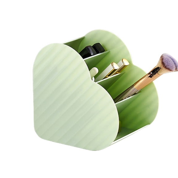 KYAIGUO 6.2x6.2x4.7inch Bedroom Organizer Cylinder, Lipstick Eyebrow Pencil Cosmetic Organizer (Light Green)