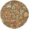 thumbnail image 4 of SAFAVIEH Blossom Abby Floral Flowers Wool Area Rug, Brown/Multi, 2' x 3', 4 of 10