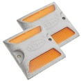 thumbnail image 4 of GOOHOCHY HOMEMAXS 2pcs Road Reflectors Reflective Pavement Markers for Driveway Safety Signs Speed Bumps Sidewalks Street Crossings and Freeways, 4 of 7