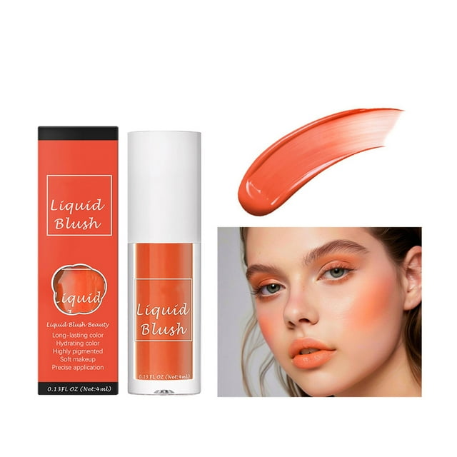 Nine Color Liquid Natural Color Long Lasting Silky And Delicate Contouring Rouge 4Ml, Makeup White Blusher