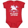thumbnail image 3 of Inktastic My Nanny Loves Me Girl Unicorn Girls Baby Bodysuit, 3 of 5