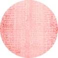 thumbnail image 1 of Ahgly Company Indoor Round Abstract Red Contemporary Area Rugs, 5' Round, 1 of 4