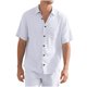 thumbnail image 2 of pstuiky camisetas de hombre, Top deportivo plisado de verano para hombre, informal, de color liso, de manga corta, con media cremallera y cuello alto camisas casuales para hombre xxxl, 2 of 8