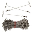thumbnail image 2 of 100 Pieces Rigs Arm Connector, Line Wire Leader Trace for Surf Rig Weights, Making , 7cm 8.4x1.6cm, 2 of 10
