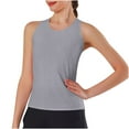 thumbnail image 1 of Timegard Womens Yoga Tank Tops Quick Dry Round Neck Sleeveless Rackback Workout Running Gym Top Trackshirts, 1 of 5