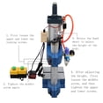 thumbnail image 3 of 1100Lb Pneumatic Punch Machine High Pressure Punching Press Machine Double Buttons for Sheet Metal Hole Punches, 3 of 16