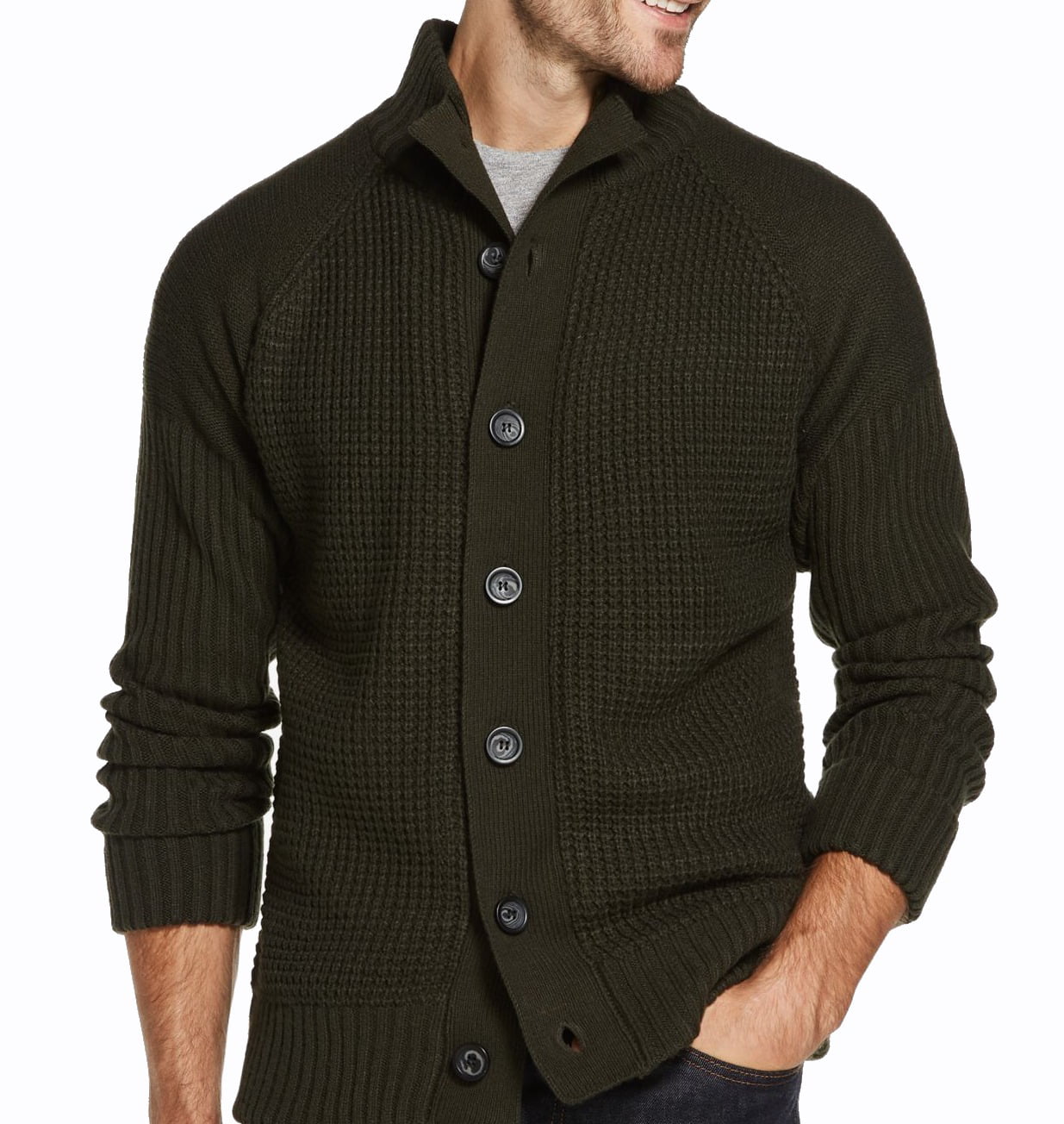 Weatherproof Vintage - Mens Sweater Knit Button Down Cardigan XL ...