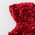 thumbnail image 4 of Kidagic Toddler Girls Sequin Dress Sparkly Gown Party Dresses Little Kids A-Line Velvet Dress, 4 of 9