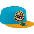 thumbnail image 3 of Men's New Era Aqua/Orange Locos de Lansing Copa De La Diversion 59FIFTY Fitted Hat, 3 of 6
