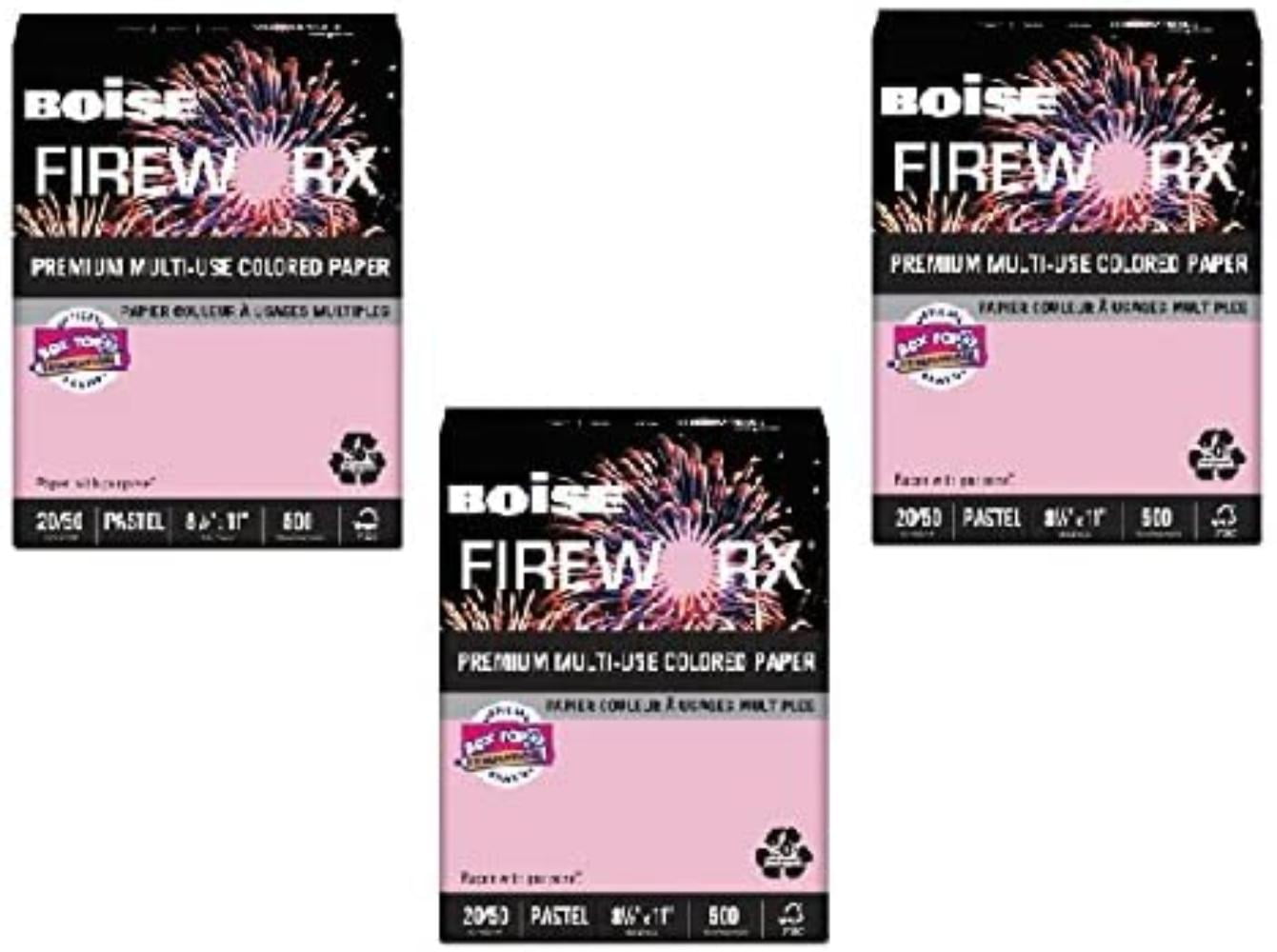 Boise Fireworx Color Copy/Laser Paper 500 Sheets 20 lb MP2201-IY 8.5 x 11 Letter Size Flashing Ivory