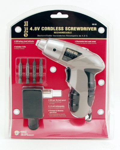 4.8v Cordless Screwdriver, 4 Bits 