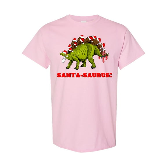 Inktastic Santa-saurus Christmas Dinosaur T-Shirt