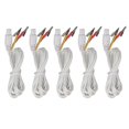 thumbnail image 1 of 2025 Latest Model 5pcs Clip Electrode Wire Red Yellow Therapeutic Machine Conn..., 1 of 5