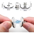 thumbnail image 2 of 4 Paires de Embrasses Magnétiques, Embrasses Magnétiques pour Rideaux, Accessoires de Rideaux, Poids de Rideaux, Aimants pour Rideaux, Aimants pour Rideaux de Douche pour Éviter les Fuites, 2 of 5