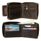 thumbnail image 3 of Cartera con cremallera MING CLAN de cuero con bloqueo RFID para hombre, 3 of 7