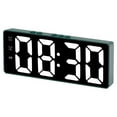 thumbnail image 1 of Thinsony Digital Alarm Clock Battery Voice Control Temperature Date Week LED Mirror Simple Style Hygrometer Table Decor Thermometer, 1 of 6