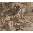 thumbnail image 3 of Guercino 17x15 Black Modern Framed Museum Art Print Titled - Samson Captured by the Philistines (1619), 3 of 5