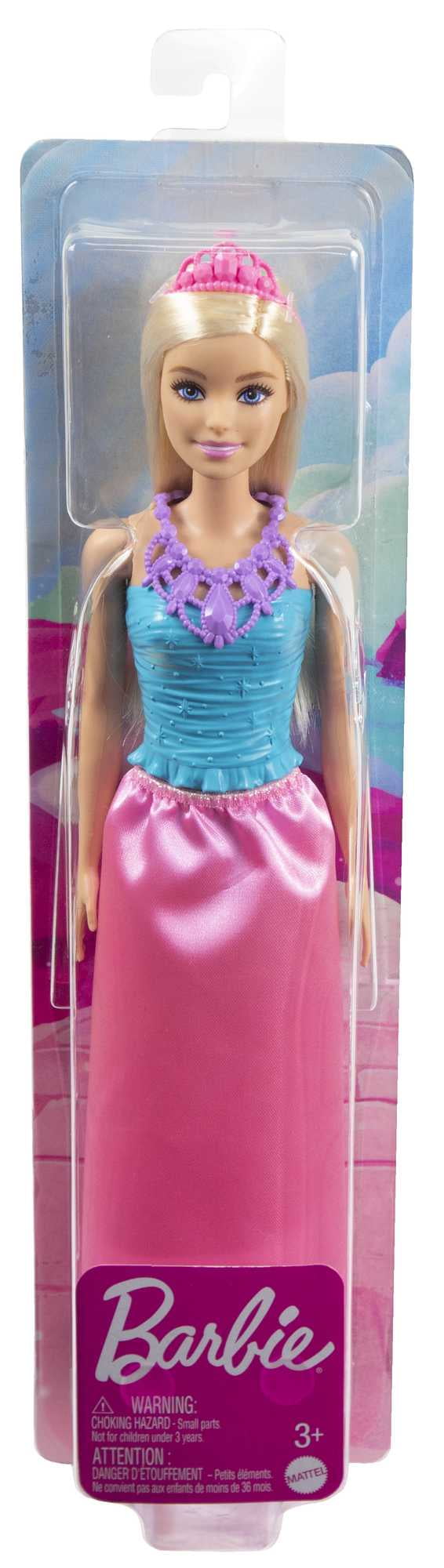 Barbie Dreamtopia Royal Fashion Doll, Blonde with Pink Skirt, Shoes and Hair Accessory