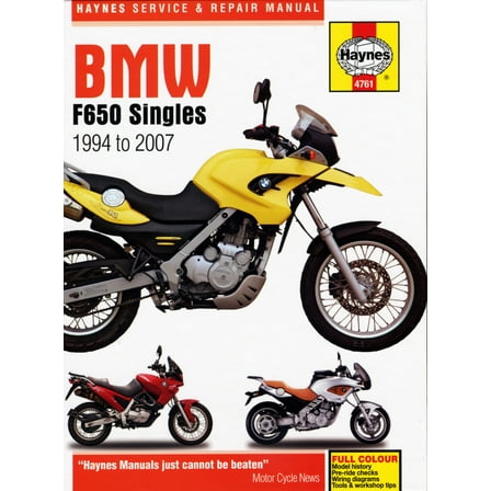 BMW F650 Singles (94-07) Haynes Repair Manual ^
