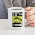 thumbnail image 6 of CafePress - OSHA Trouble Mug - 11 oz Ceramic Mug - Novelty Coffee Tea Cup, 6 of 6
