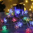 thumbnail image 2 of Snowflake LED Small Colourful Lights Multicolour Snowflake String Lights 20LED 10FT Christmas Lights USB Fairytale Lights Waterproof Connectable Indoor and Outdoor Birthday Christmas Decoration, 2 of 3