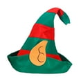thumbnail image 6 of Segolike Christmas Elves Hat, Christmas Party Costume, Novelty Gift for Men Women Funny Props, Red and Green Striped Hat, Accessories, Santa Hat Style B, 6 of 8