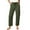 #Army Green, variant on Women's High Waisted Loose Wide Leg Casual Cargo Denim Jeans with Pockets,Army Green,Size XXL