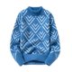 thumbnail image 1 of Suéter de punto con cuello simulado para hombre, jersey de punto suave, parte superior cálida de invierno XianweiShao 8390614457218, 1 of 1