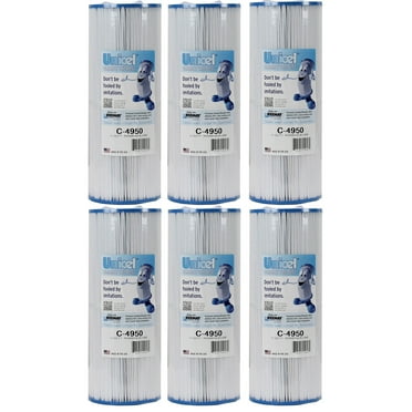 Unicel C-4950 Replacement 50 SqFt Pool Hot Tub Filter Cartridge (6 Pack)