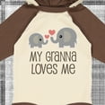 thumbnail image 4 of Inktastic My Granna Loves Me Boys or Girls Long Sleeve Baby Bodysuit, 4 of 5