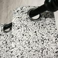 thumbnail image 3 of Ambesonne Abstract Grommet Curtain, Jumble Messy Lines, 50" x 96", Black and Cream, 3 of 6