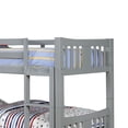 thumbnail image 2 of Slatted Twin Over Twin Bunk Bed with Attached Ladder Gray - Saltoro Sherpi, 2 of 5