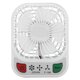 thumbnail image 1 of Mini ventilador de escritorio con batería de iones de litio USB recargable portátil con luz LED para uso en el hogar y la oficina (blanco), 1 of 4
