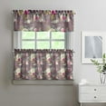 thumbnail image 2 of Floral Vintage Curtains 24 Inch - 3 Panel Boho Farmhouse Set with Rustic Wildflowers, Rod Pocket Window Treatment, 2 of 6