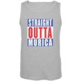 thumbnail image 1 of July 4th Straight Outta Murica America Funny Mens Tank Top, 1 of 1