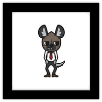 Gallery Pops Sanrio Aggretsuko - Haida Wall Art, Black Framed Version, 12" x 12"