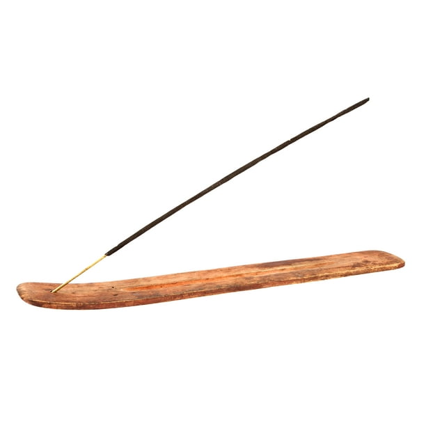 Wooden Incense Holder for Sticks Plain 10 inches Long