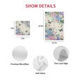 thumbnail image 7 of Watercolor Flowers Kitchen Dish Towels for Drying Dishes Set of 2, Spring Floral Butterflies Botanical Beige Waffle Weave Microfiber Hand Tea Bathroom Towels Quick Dry & Absorbent Towel 12x12, 7 of 7