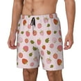 thumbnail image 2 of Daiia Hand Drawn Strawberry Mens Swim Trunks Swim Shorts Quick Dry Swim Shorts with Mesh Lining Pockets-X-Large, 2 of 9