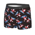 thumbnail image 2 of Balery Surfing Santa Men's Boxer Briefs, Soft and Breathable Cotton Underwear with nylon Waistband-Medium, 2 of 9