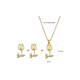 thumbnail image 2 of Set De Collar Y Aretes Diseño Tulipanes Para Mujer Color Oro, 2 of 3