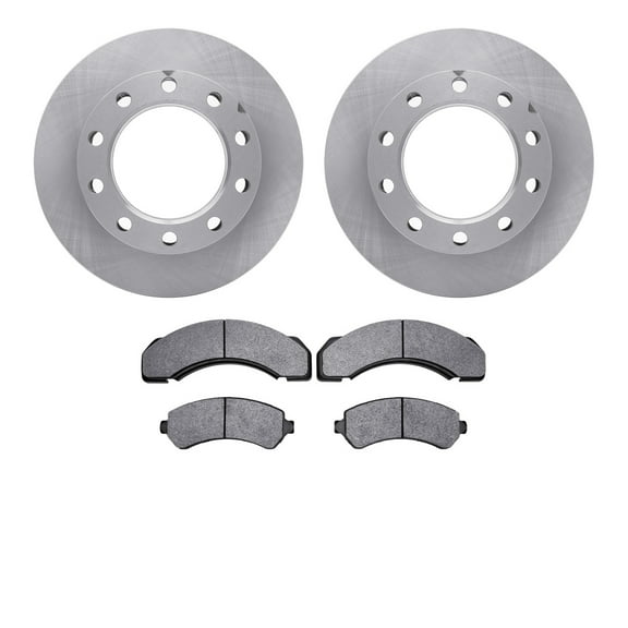 Dynamic Friction Company Rear Brake Rotors with 5000 Advanced Brake Pads 6502-48198
