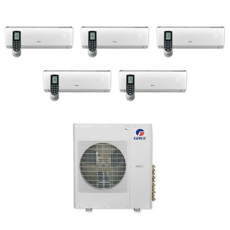 

Gree MULTI36CVIR500 - 36 000 BTU Multi21+ Penta-Zone Wall Mount Mini Split Air Conditioner Heat Pump 208-230V (9-9-9-9-9