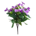 thumbnail image 3 of Artificial Impatiens Flowers for Outdoors Faux Impatiens Bushes Purple Flowers Greenery Artificial Impatiens Bouquet for Patio Lawn Garden Pot Hanging Basket Porch Decoration, 3 of 6