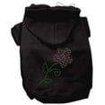 thumbnail image 3 of Pet, Dog  Cat Hoodie Rhinestone, "Multi Colored Flower", 3 of 7