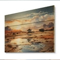 thumbnail image 2 of Designart "Dreams Sahara African Wall art II" African Print on Natural Pine Wood, 2 of 5