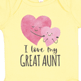 thumbnail image 4 of Inktastic I Love My Great Aunt Two Hugging Hearts Boys or Girls Baby Bodysuit, 4 of 5